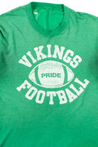 Thrashed Vikings Football T-Shirt (Single Stitch)
