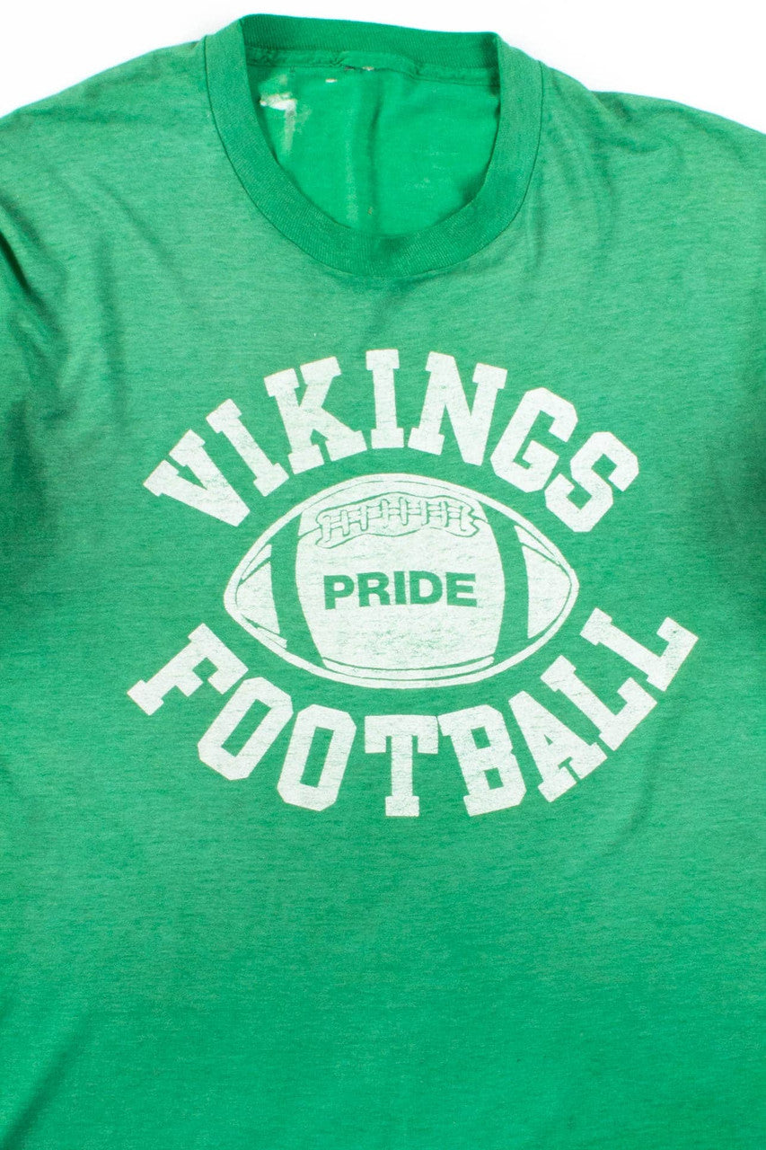 Thrashed Vikings Football T-Shirt (Single Stitch)