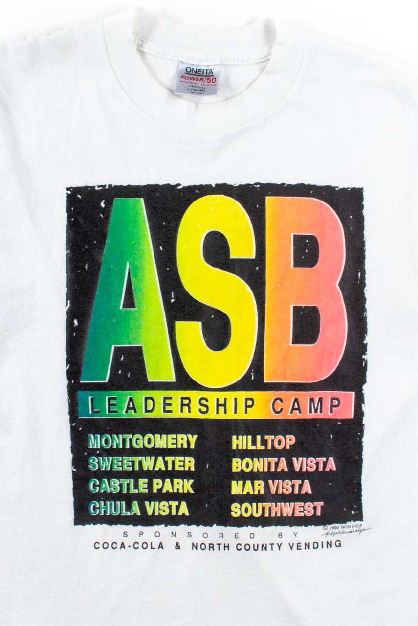 ASB Leadership Camp T-Shirt (1990, Single Stitch)