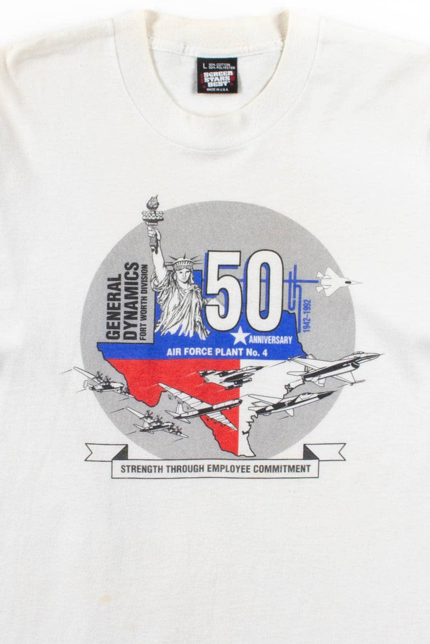 General Dynamics 50th Anniversary T-Shirt (Single Stitch)
