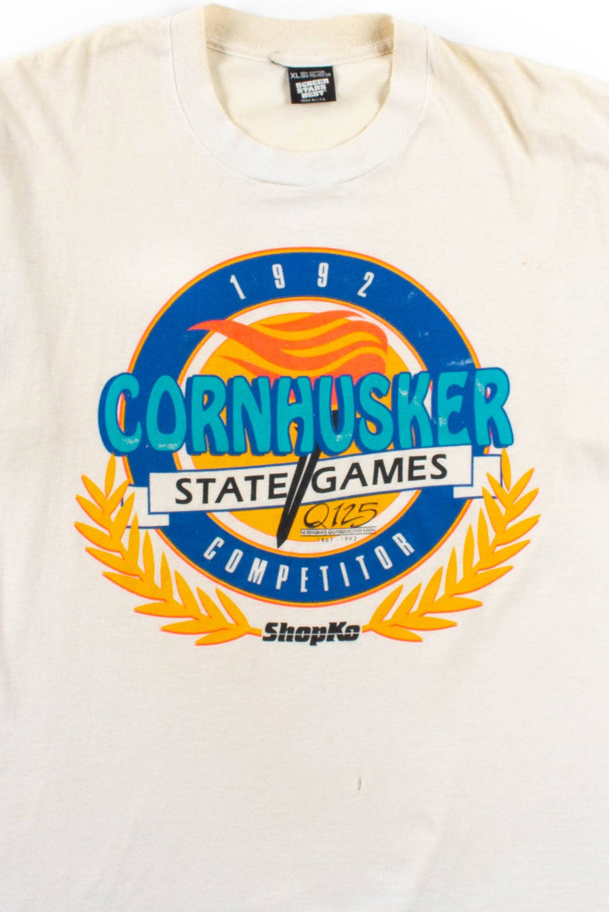 Cornhusker State Games T-Shirt (1992, Single Stitch)