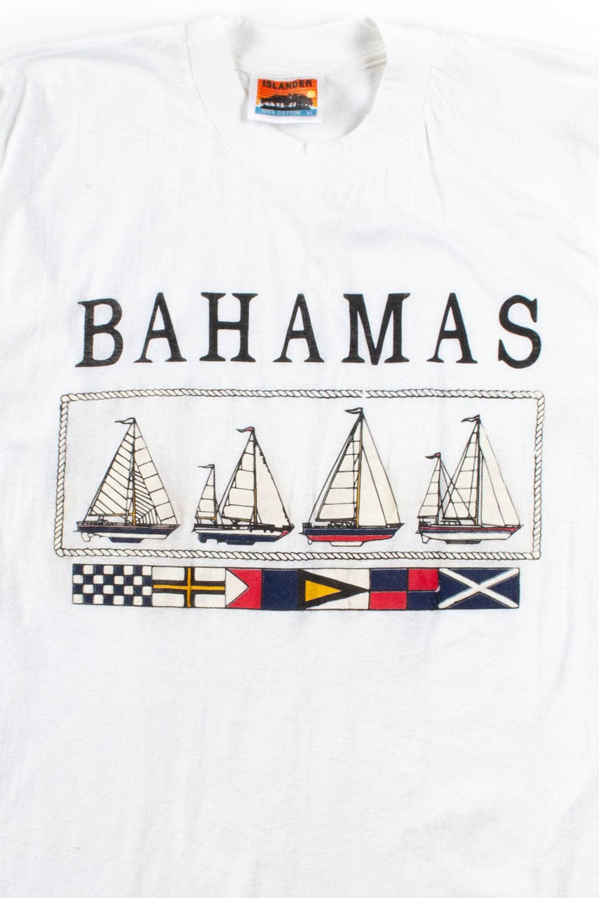 Bahamas Sailboats T-Shirt (Single Stitch)