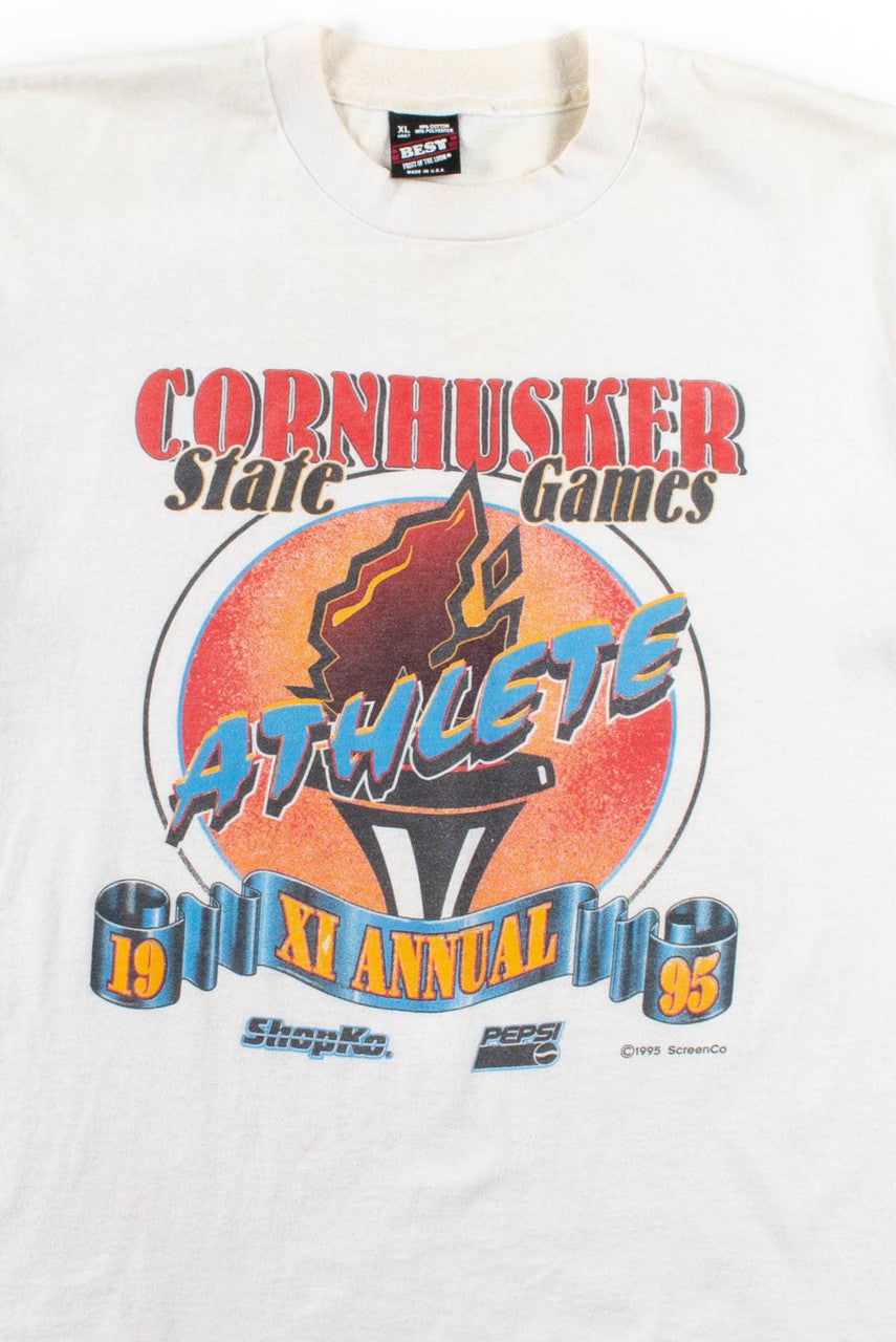 Cornhusker State Games T-Shirt (1995, Single Stitch)