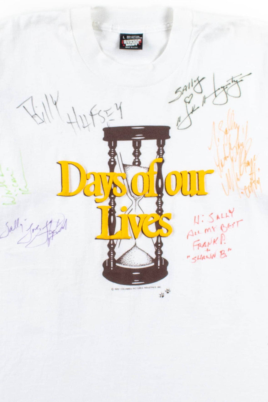 Autographed Days Of Our Lives T-Shirt (1982, Single Stitch)