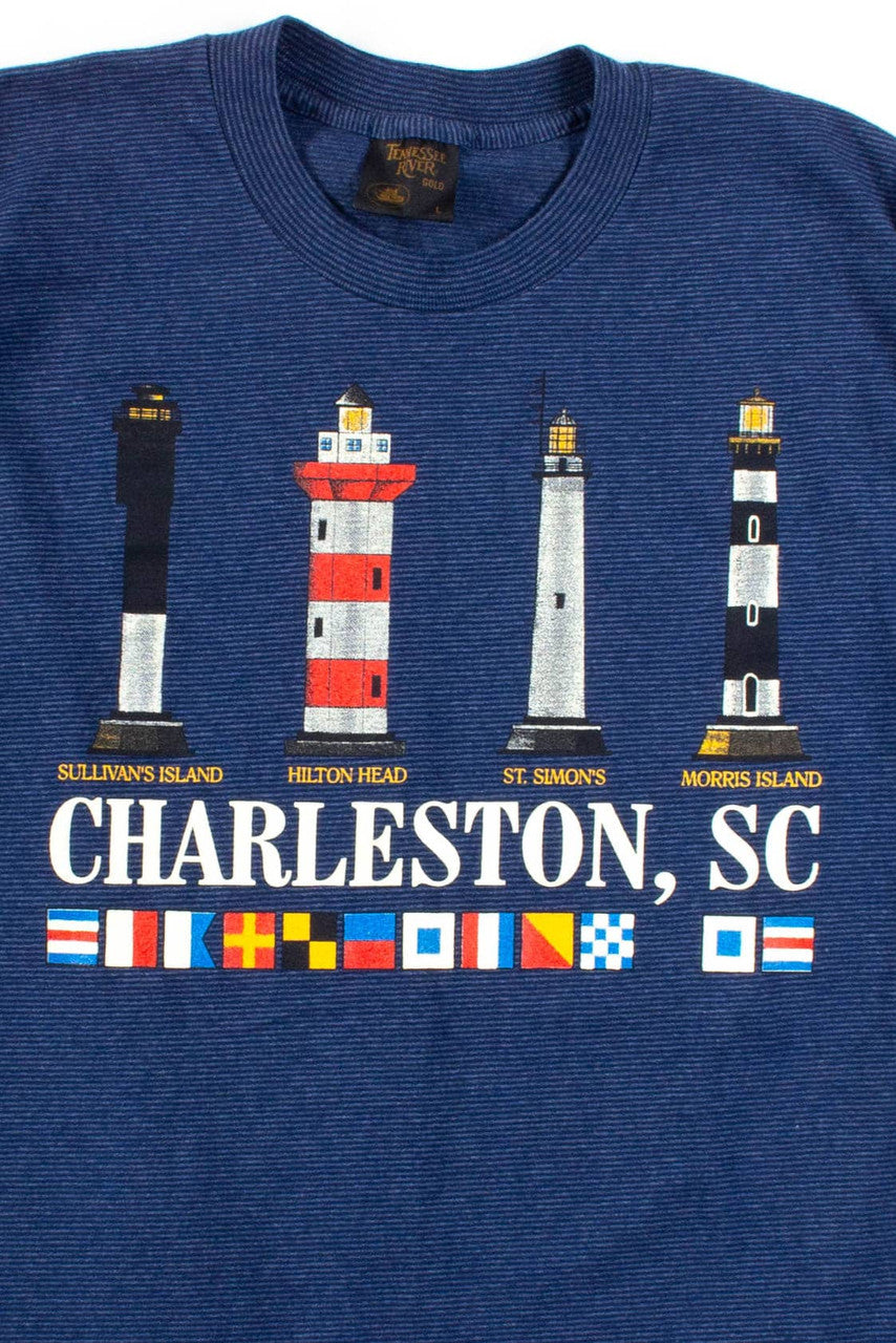 Charleston, SC Lighthouses T-Shirt (Single Stitch)
