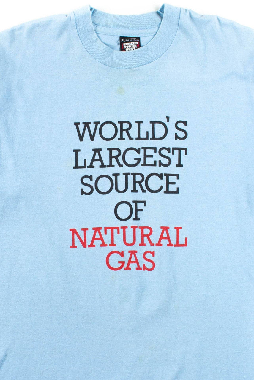 World's Largest Source of Natural Gas T-Shirt (Single Stitch)