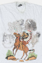 Warrior & Animals T-Shirt (Single Stitch)