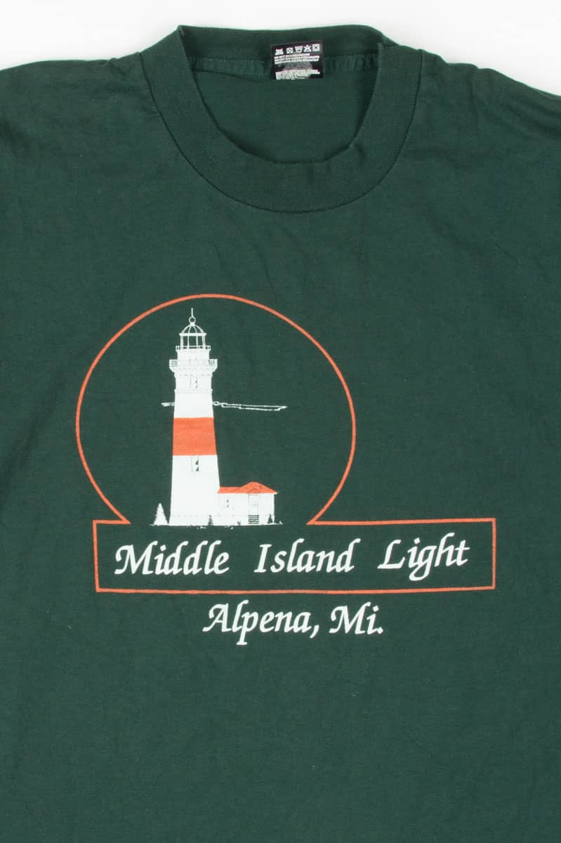 Middle Island Lighthouse T-Shirt (Single Stitch)