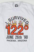 I Survived 122 Degrees Phoenix Arizona T-Shirt (Single Stitch)