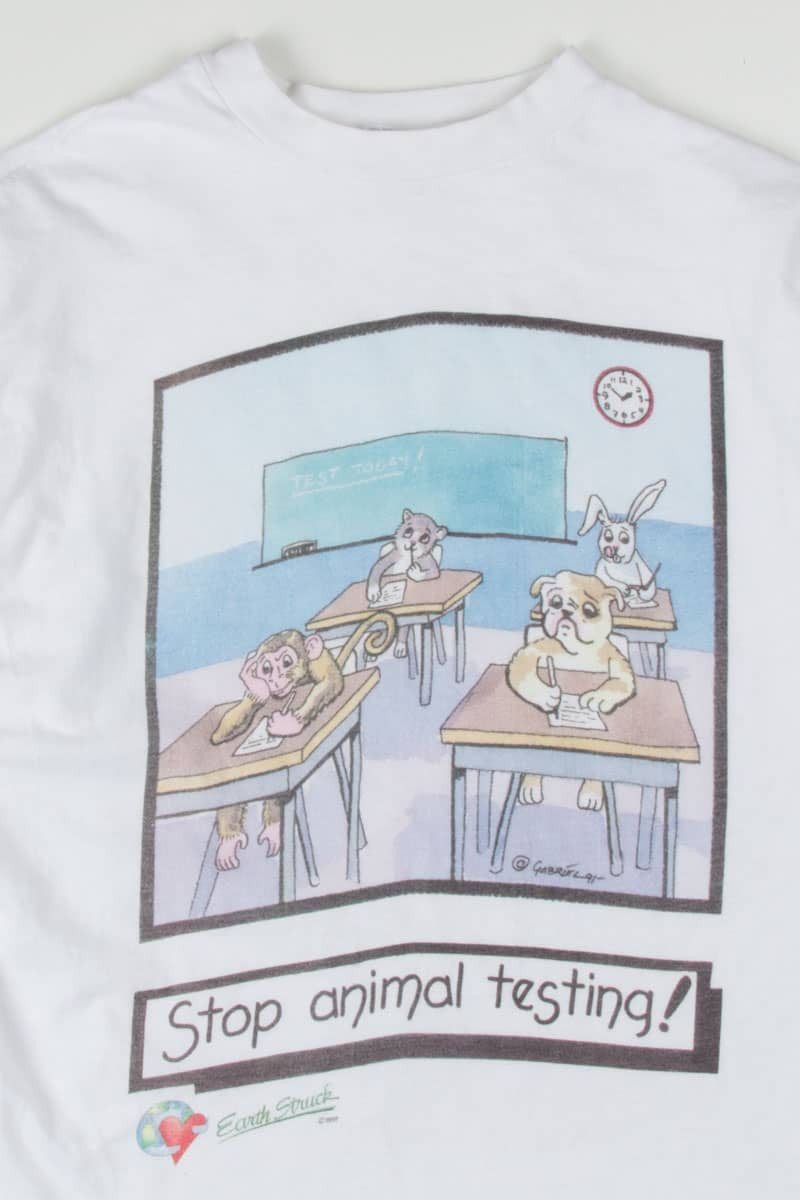 Stop Animal Testing T-Shirt (Single Stitch)