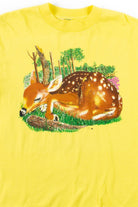 Sleepy Fawn T-Shirt (Single Stitch)