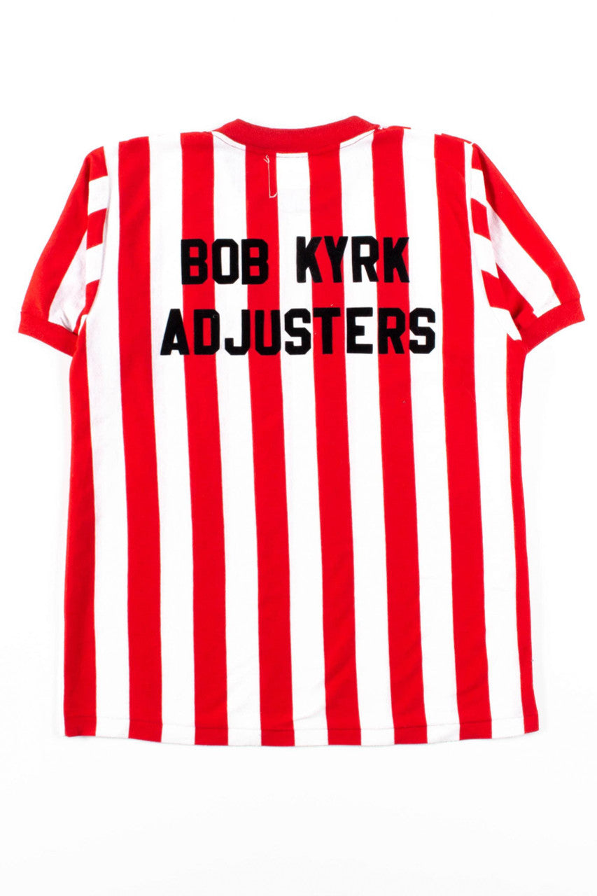 Weiser Striped Vintage Soccer T-Shirt (Single Stitch)