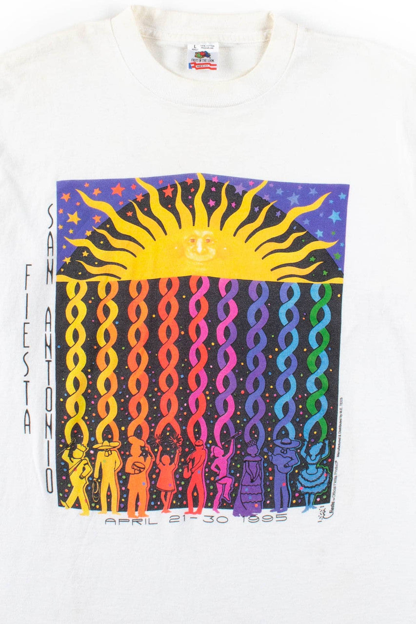 San Antonio Fiesta T-Shirt (1995, Single Stitch)