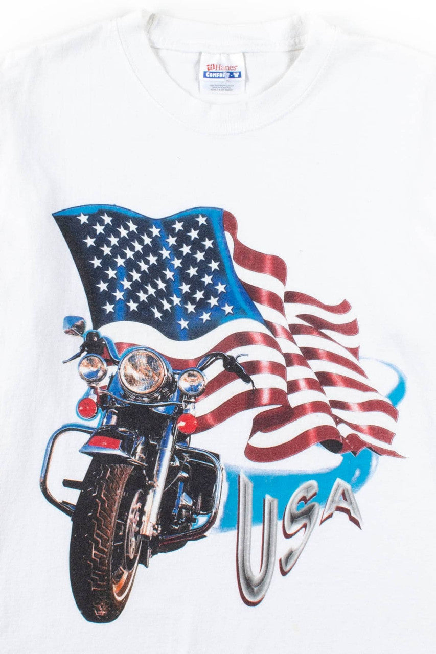 USA Motorcycle T-Shirt