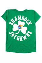 Kansas Shamrock Jayhawks T-Shirt (Single Stitch)