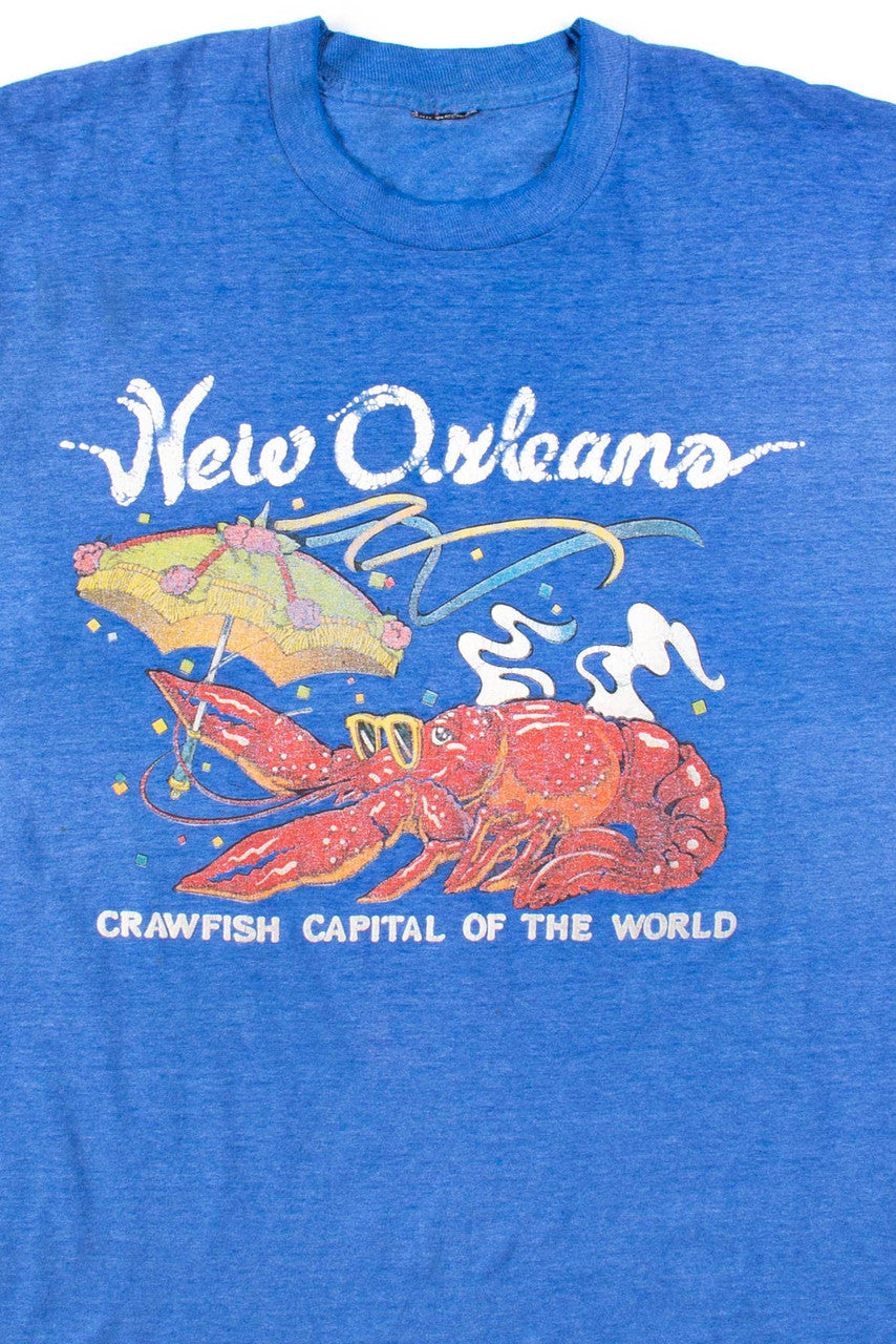 Crawfish Capital Of The World T-Shirt (Single Stitch)