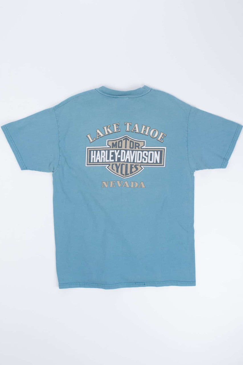 Teal Lake Tahoe Harley Davidson T-shirt