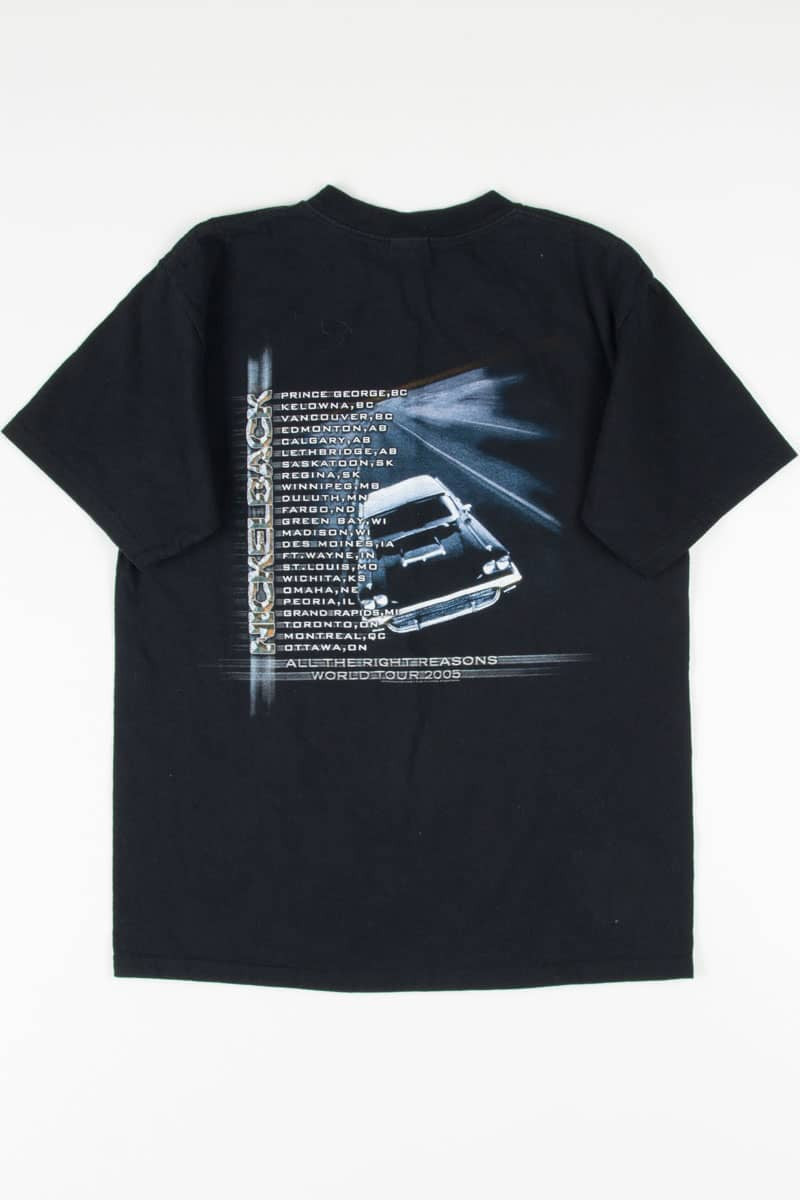 Nickelback All The Right Reasons 2005 Tour T-Shirt