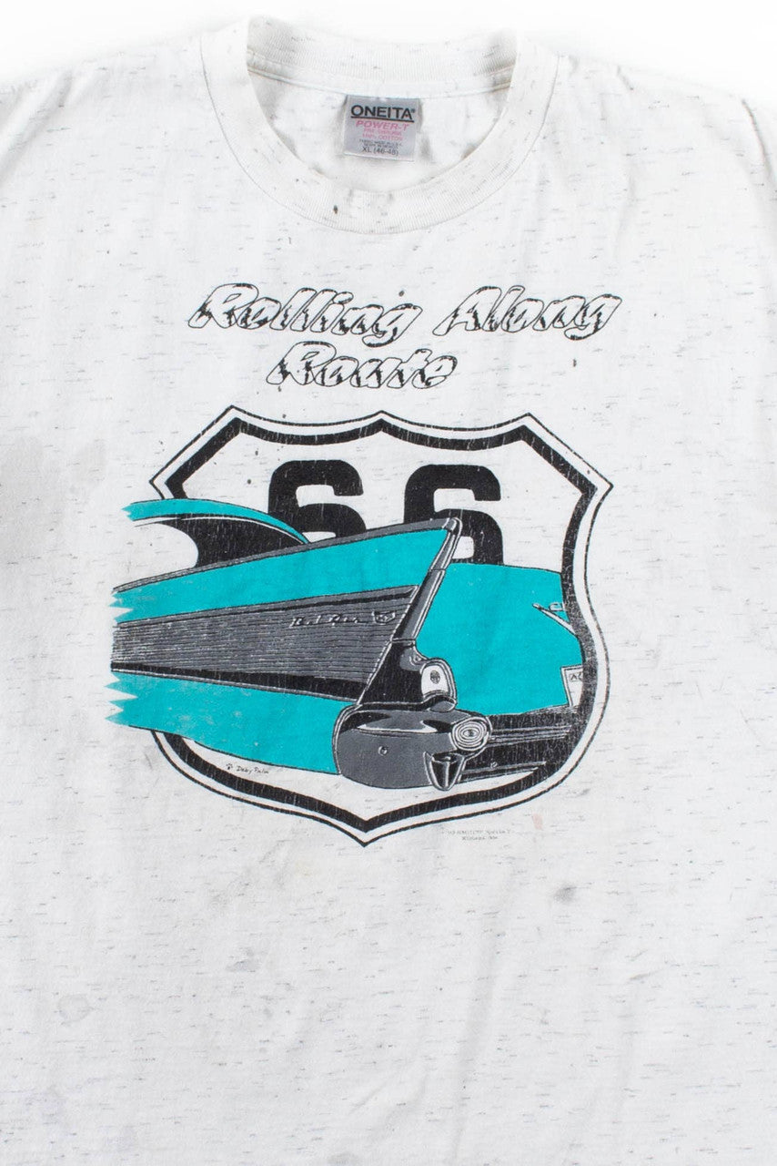 Rolling Along Route 66 T-Shirt (Single Stitch)