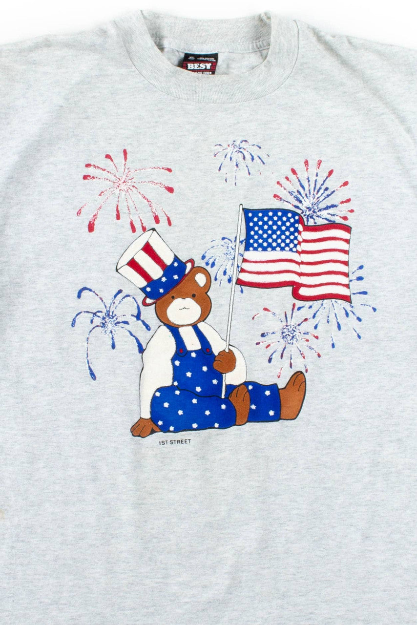 Patriot Bear T-Shirt (Single Stitch)