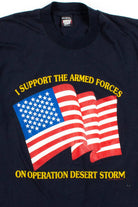 I Support The Armed Forces Desert Storm T-Shirt (Single Stitch)