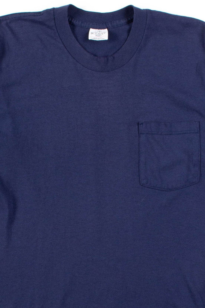 Vintage Navy Pocket T-Shirt (Single Stitch)