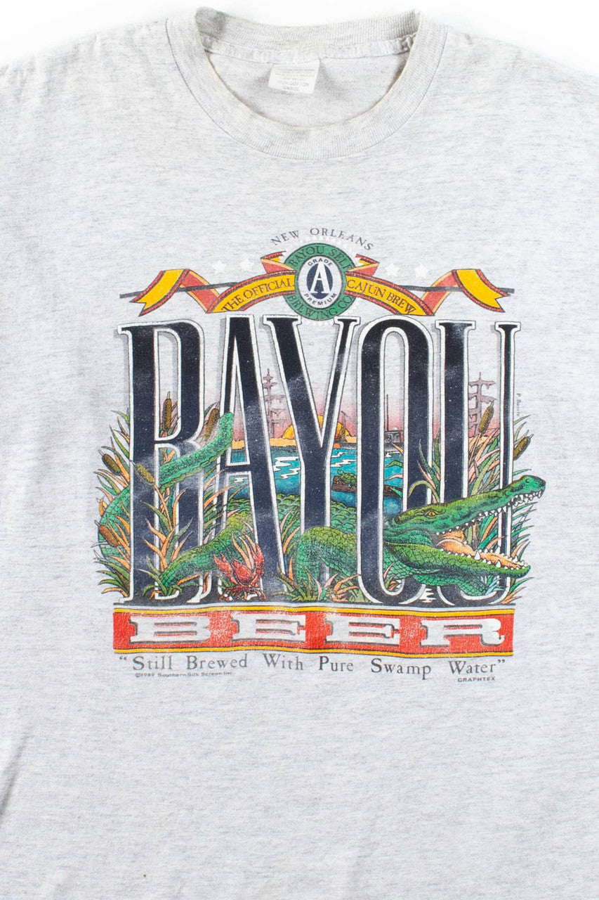 Bayou Beer T-Shirt (1989, Single Stitch)