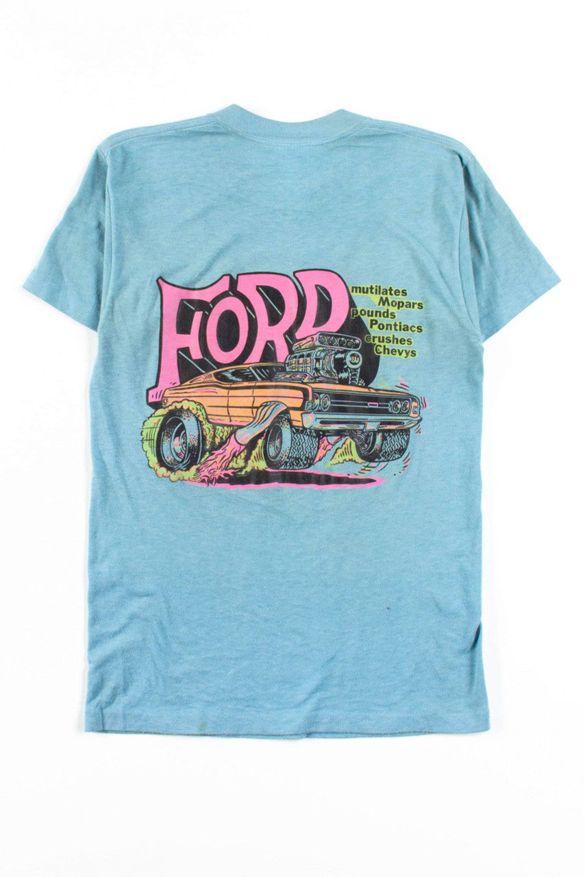 Old Fords Never Die Vintage Youth T-Shirt (1970s, Single Stitch)