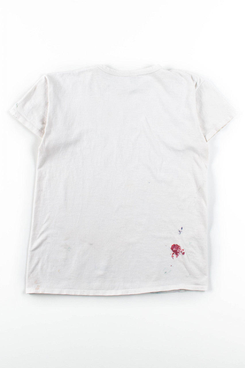Paint Splatter Champion T-Shirt (Single Stitch)