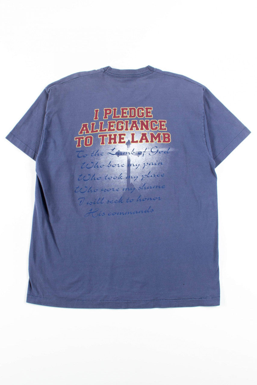 I Pledge Allegiance To The Lamb T-Shirt (Single Stitch)