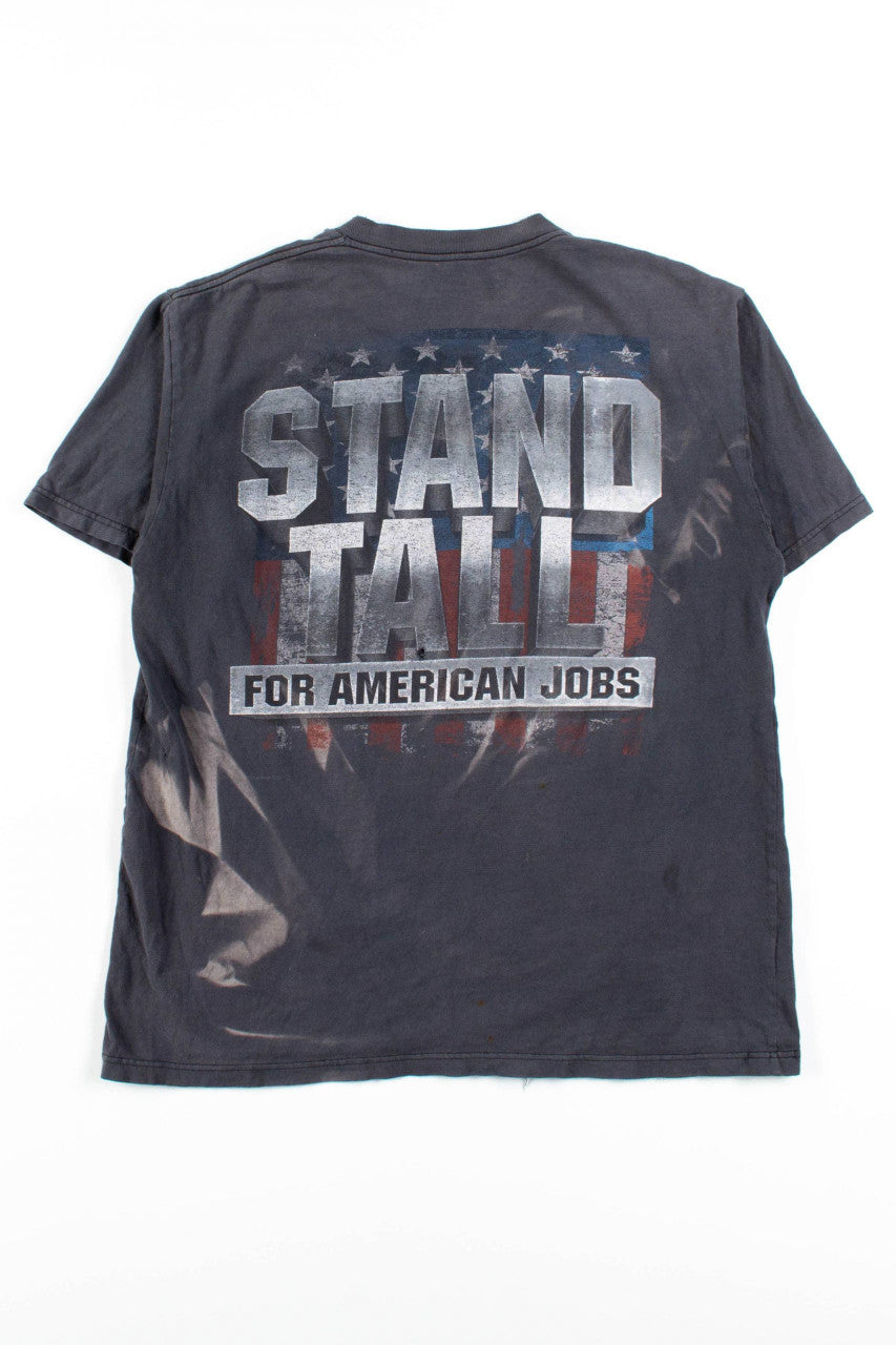 Stand Tall For American Jobs Thrashed T-Shirt