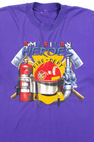 American Heroes Fire Dept. T-Shirt (Single Stitch)