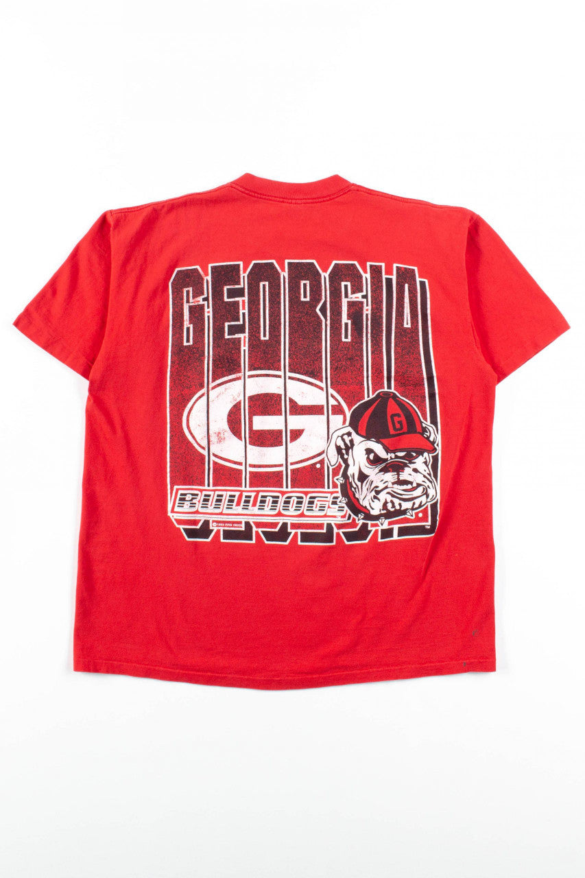 UGA Bulldogs Vintage Pocket T-Shirt (Single Stitch)