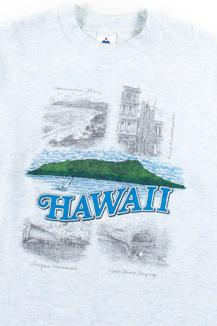 Vintage Heathered Hawaii T-Shirt (Single Stitch)