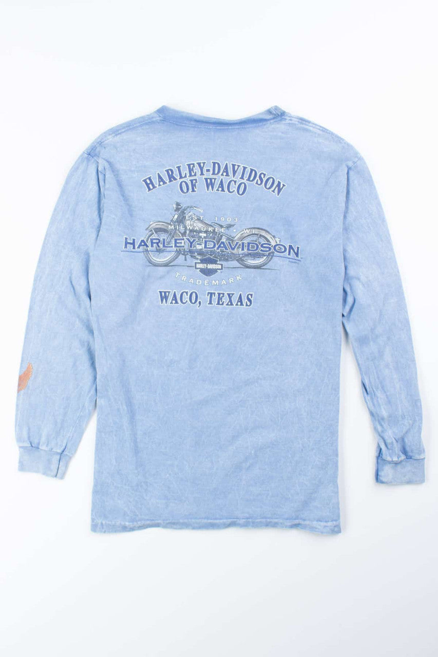 Light Blue Harley-Davidson Long Sleeve T-shirt
