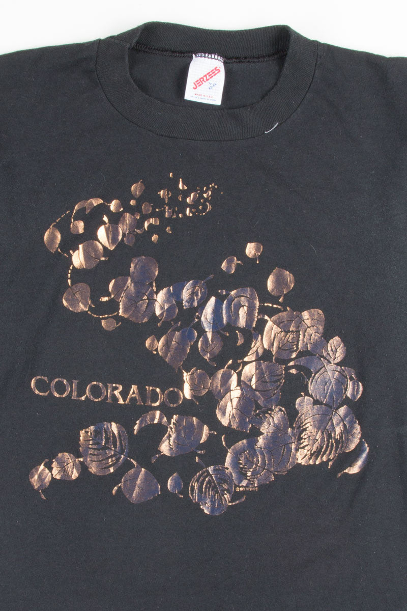Colorado Metallic Leaves Tee