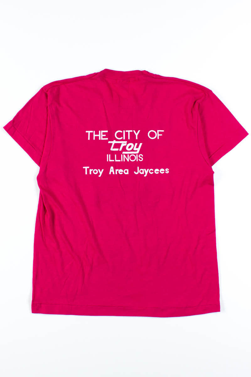 Magenta Run For Life Tee