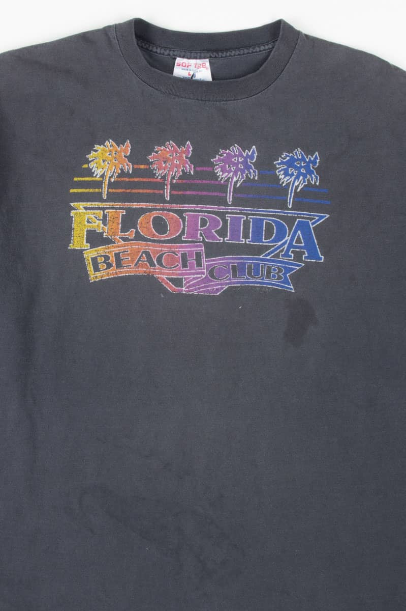 Faded Florida Beach Club Souvenir T-Shirt