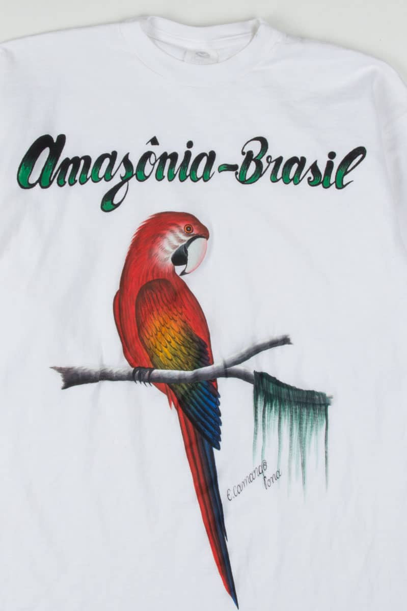 Amazonia-Brasil Painted Parrot Souvenir T-Shirt