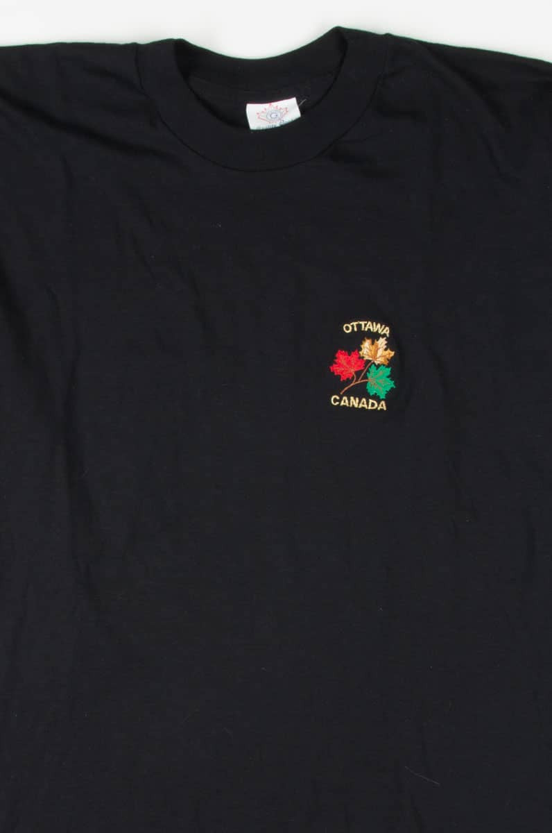 Ottowa Canada Embroidered Souvenir T-Shirt