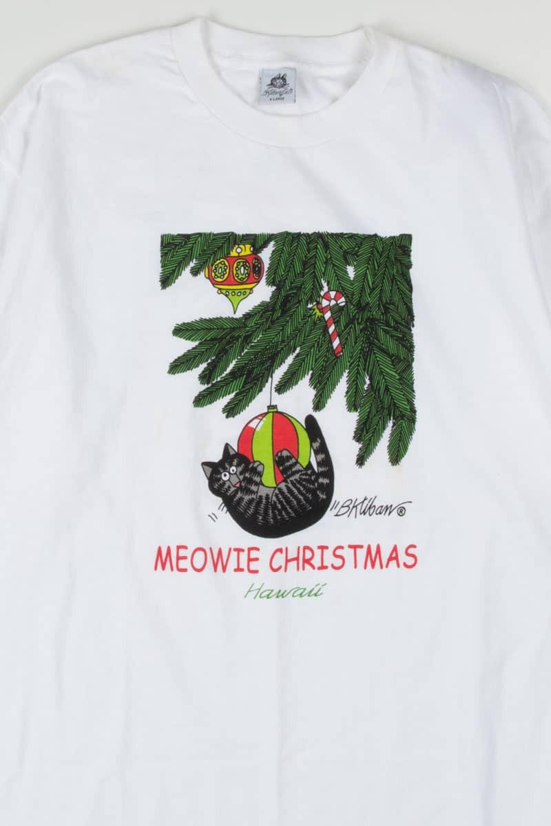 Meowie Christmas Hawaii Souvenir T-Shirt