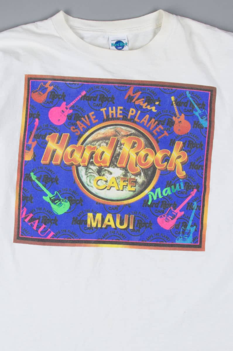 Save the Planet Hard Rock Cafe Maui Souvenir T-Shirt