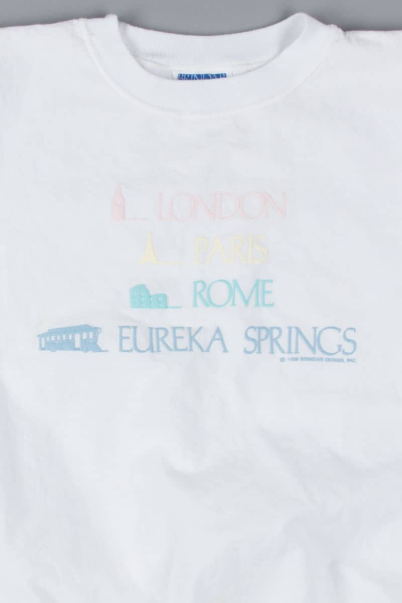 London Paris Rome Eureka Springs Souvenir T-Shirt