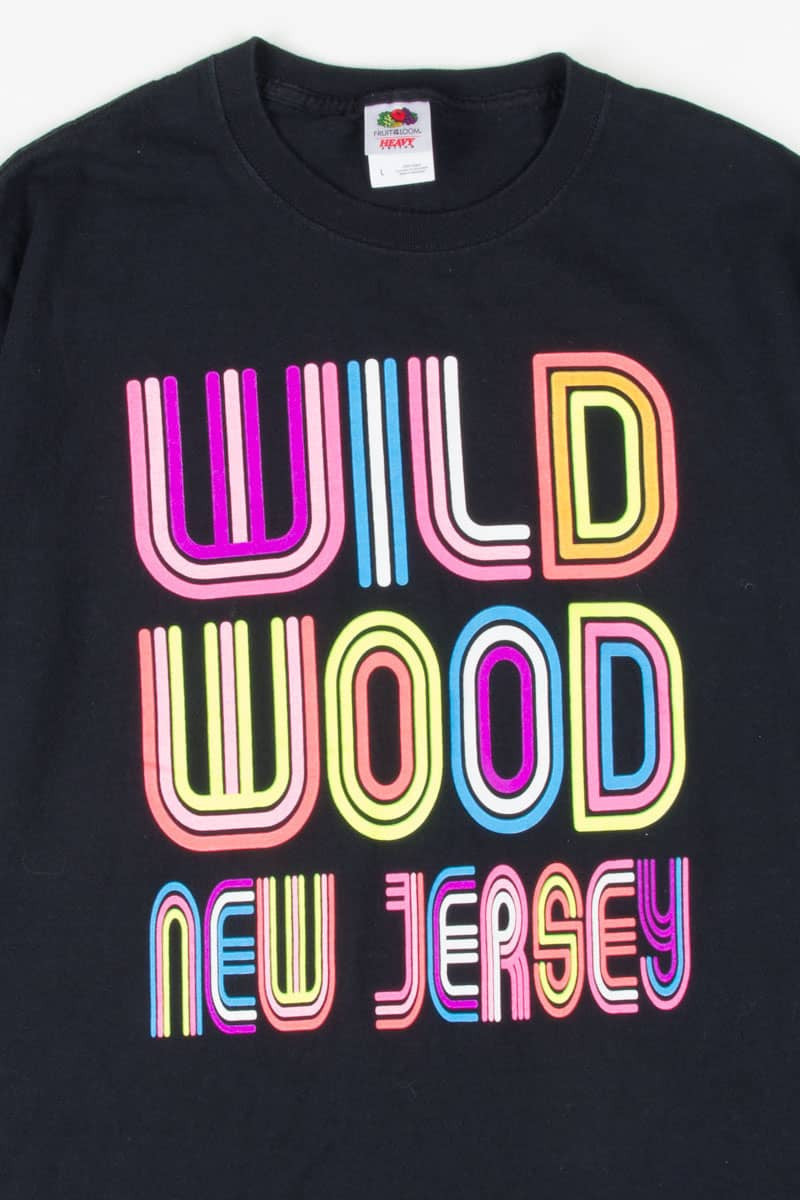 Neon Wild Wood New Jersey Souvenir T-Shirt