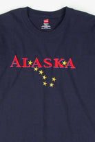 Alaska Embroidered Big Dipper Stars Souvenir T-Shirt