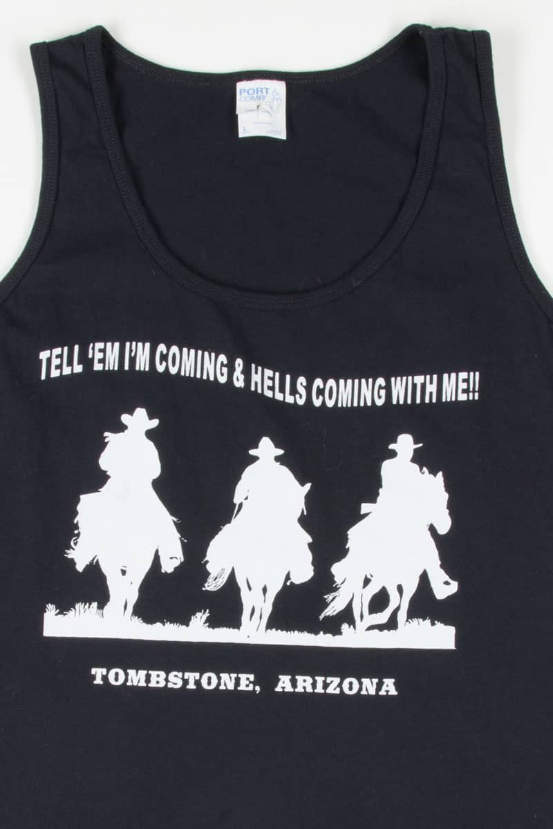 Hells Coming With Me! Tombstone Souvenir Tank