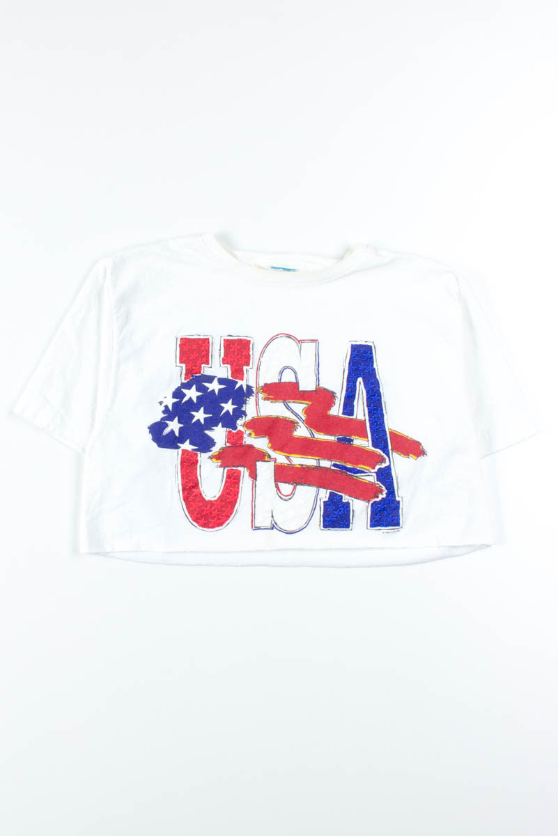 USA Cropped Tee