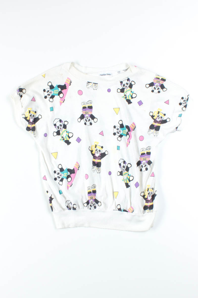 90s Sports Pandas Blouse Tee