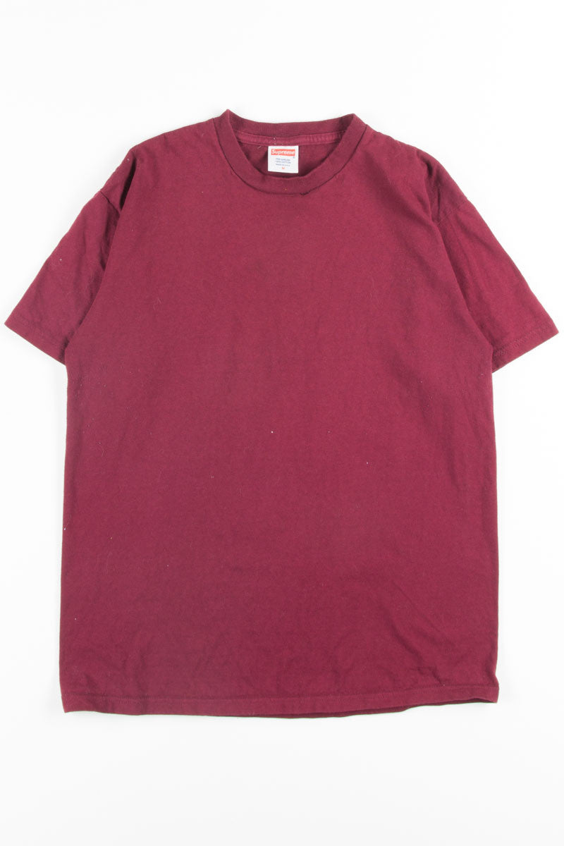 Supreme Blank Burgundy Tee