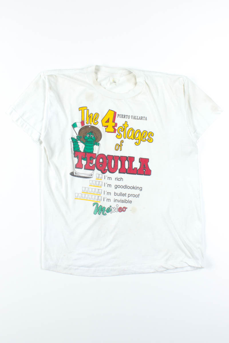 The 4 Stages of Tequila Vintage T-Shirt